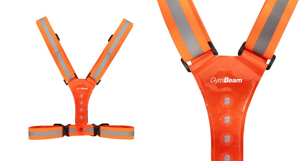 Reflektierende Laufweste Orange - GymBeam