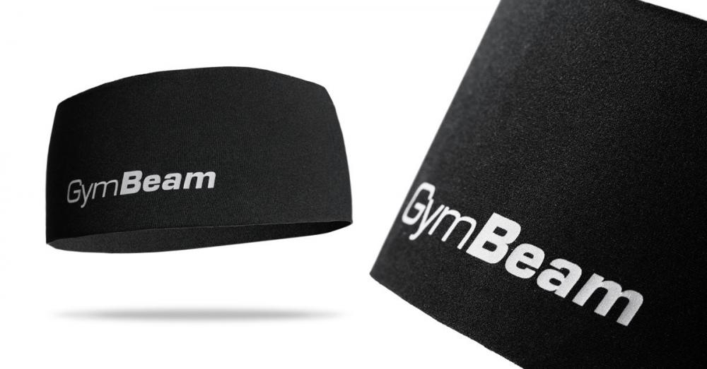 Leichtes Sportstirnband Schwarz - GymBeam