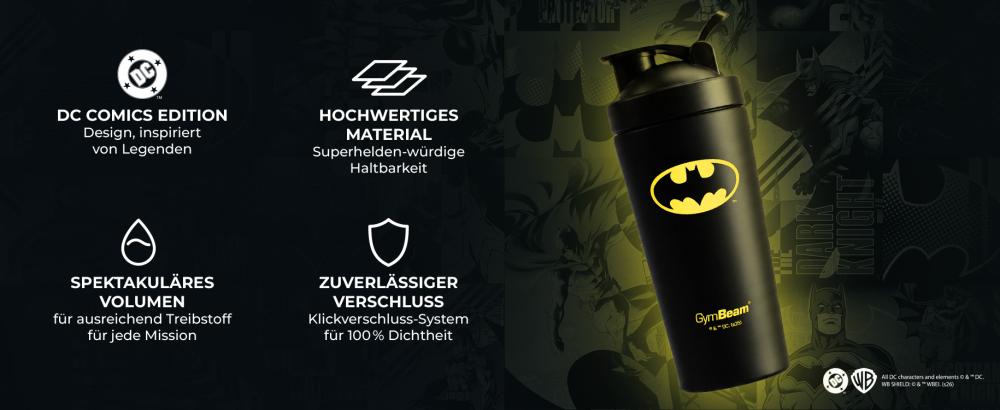 Eigenschaften des Stahl Shaker Batman™ 750 ml - GymBeam