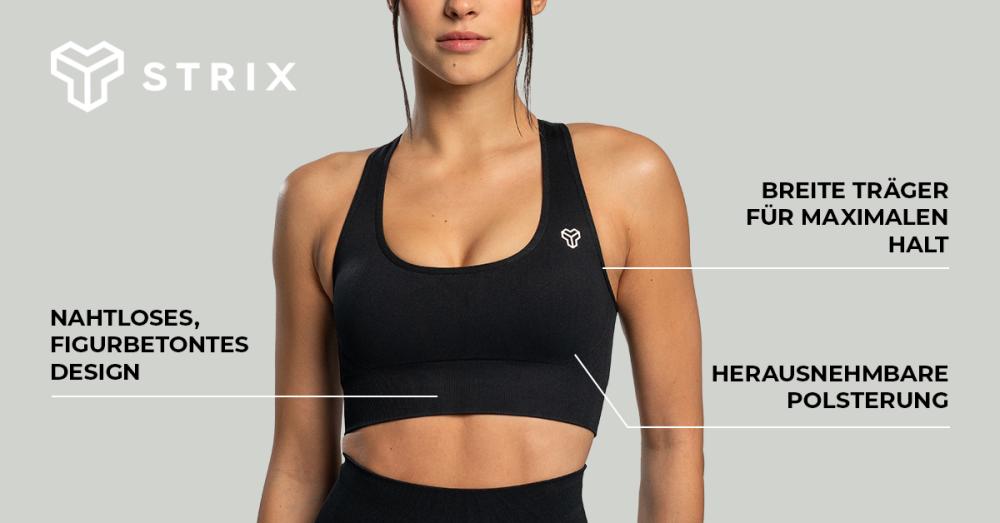 Seamless Sports Bra Black - STRIX