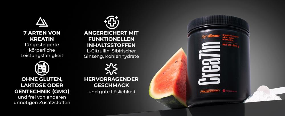 Vorteile und Eigenschaften von Crea7in - GymBeam zur Leistungssteigerung