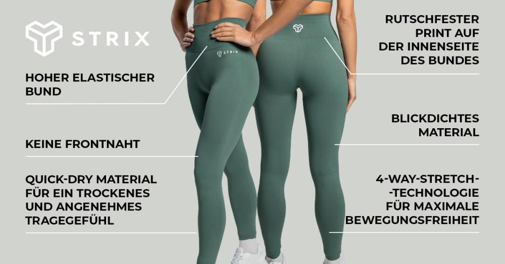 Women's Seamless Leggings Moss - STRIX