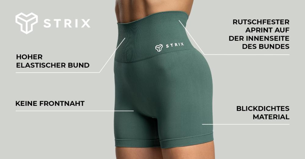 Women's Seamless Shorts Moss - STRIX