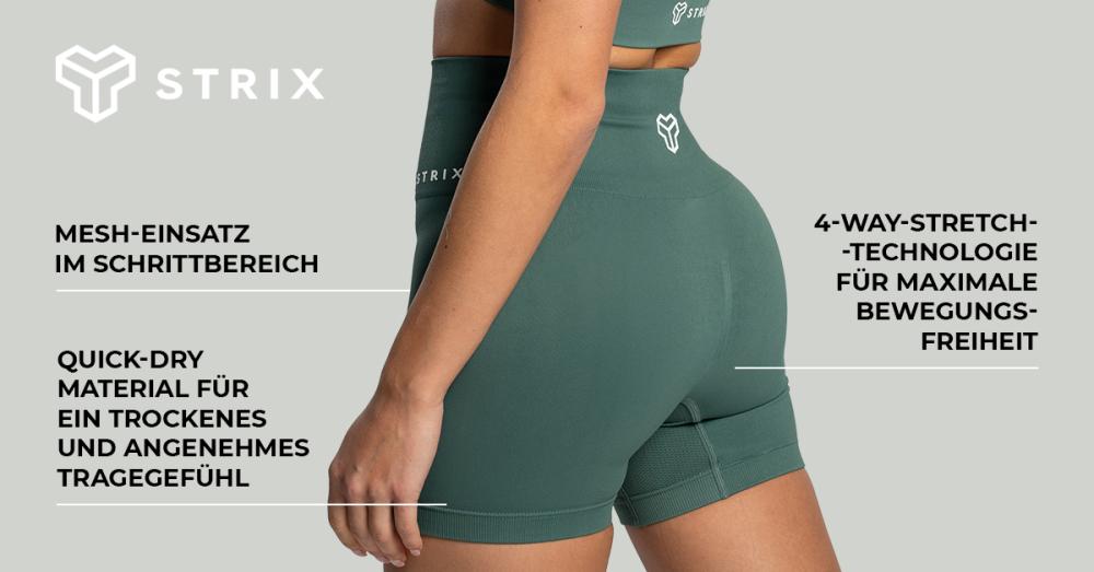 Women's Seamless Shorts Moss - STRIX
