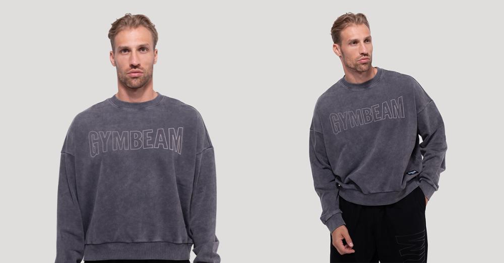 Persistence Hoodie in Washed Gray - GymBeam