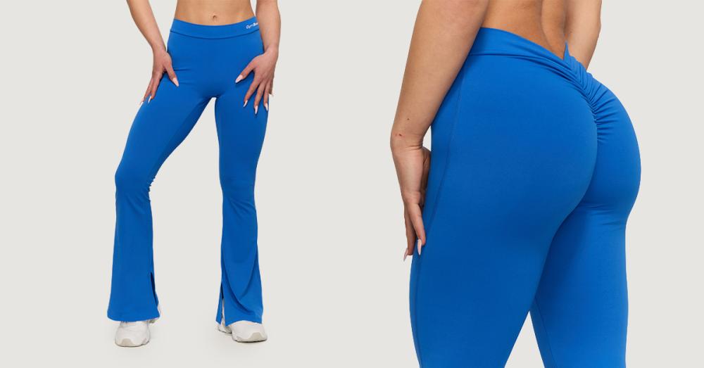 Women's Fierce V-Back Pants Blue - GymBeam