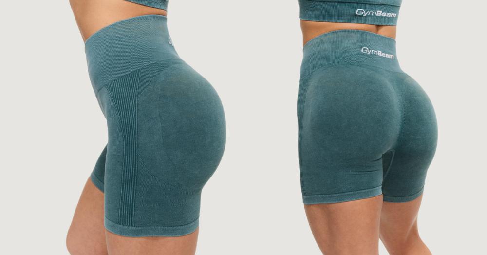 LIFT Nahtlose Shorts für Frauen in Petrol - GymBeam