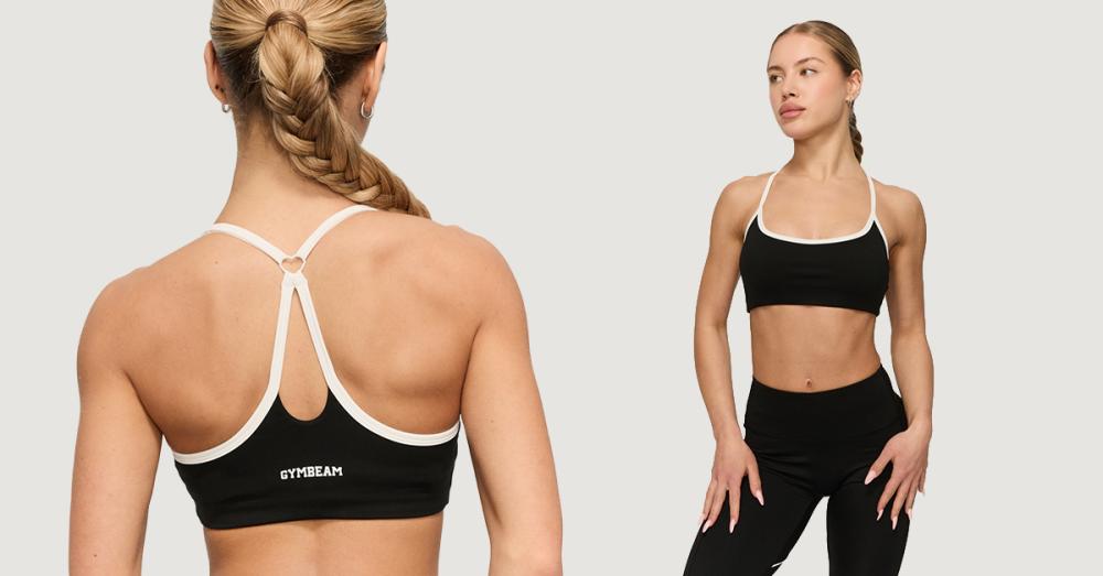 Varsity Sport-BH in Black - GymBeam