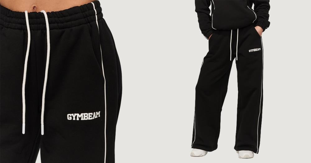 Varsity Jogginghose für Frauen in Black - GymBeam