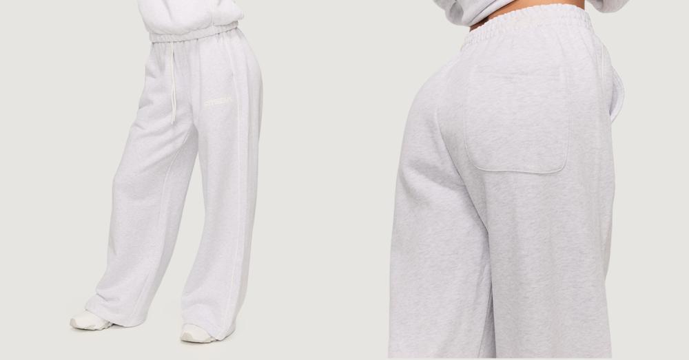 Varsity Sweatpants für Frauen in Grey - GymBeam