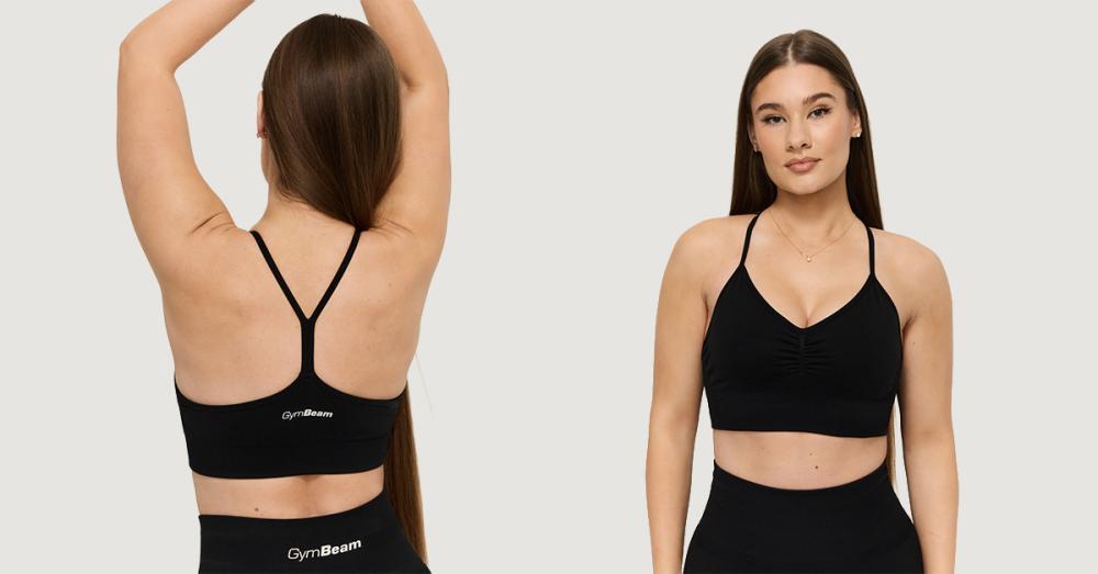 Seamless Sport-BH Sculpt für Frauen in Black - GymBeam