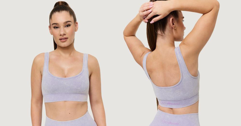 Seamless Lift Violet Sports Bra - GymBeam