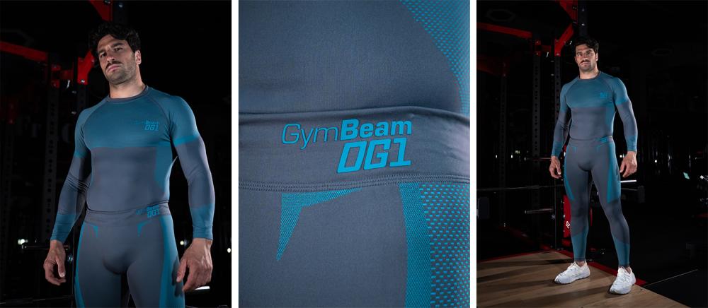 OG1 Seamless Leggings in Grey/Blue - GymBeam