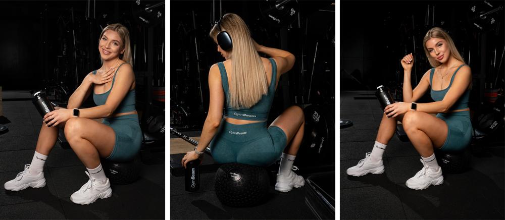 LIFT Nahtlose Shorts für Frauen in Petrol - GymBeam