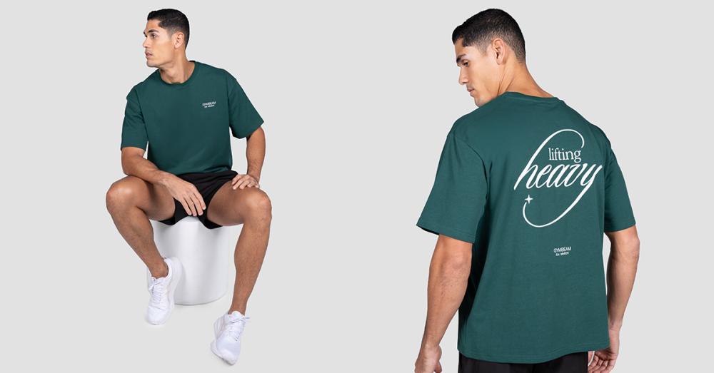 Lifting Heavy T-Shirt in Forest - GymBeam