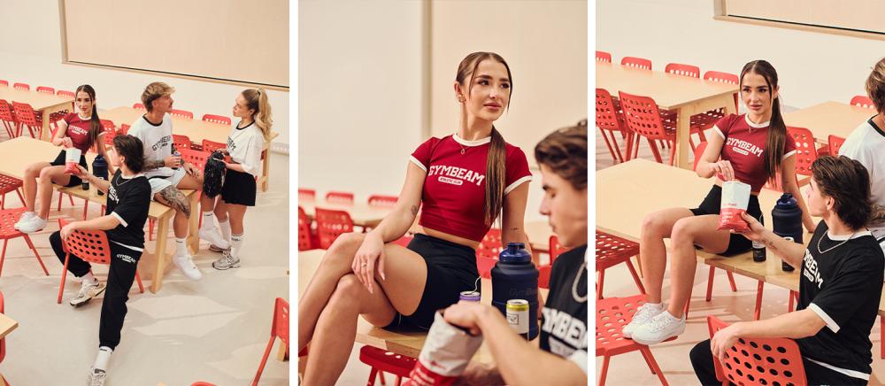 Varsity Shorts für Frauen in Black - GymBeam