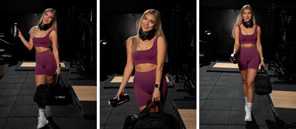 LIFT Nahtlose Shorts für Frauen in Plum - GymBeam