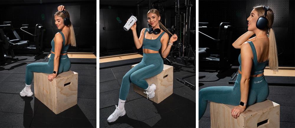 LIFT Nahtlose Leggings für Frauen in Petrol - GymBeam