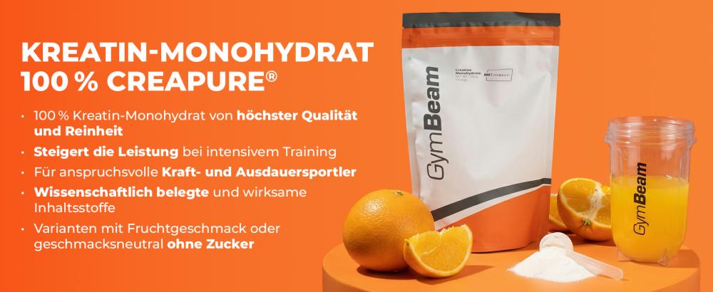 Die Vorteile von Kreatinmonohydrat 100% Creapure® - GymBeam
