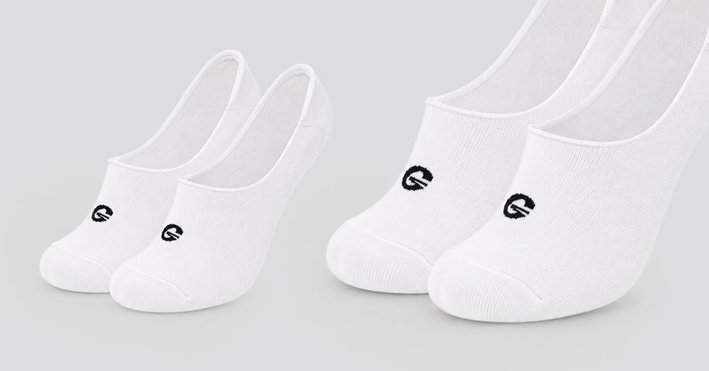 No-Show Socken im 2er-Pack in White - GymBeam