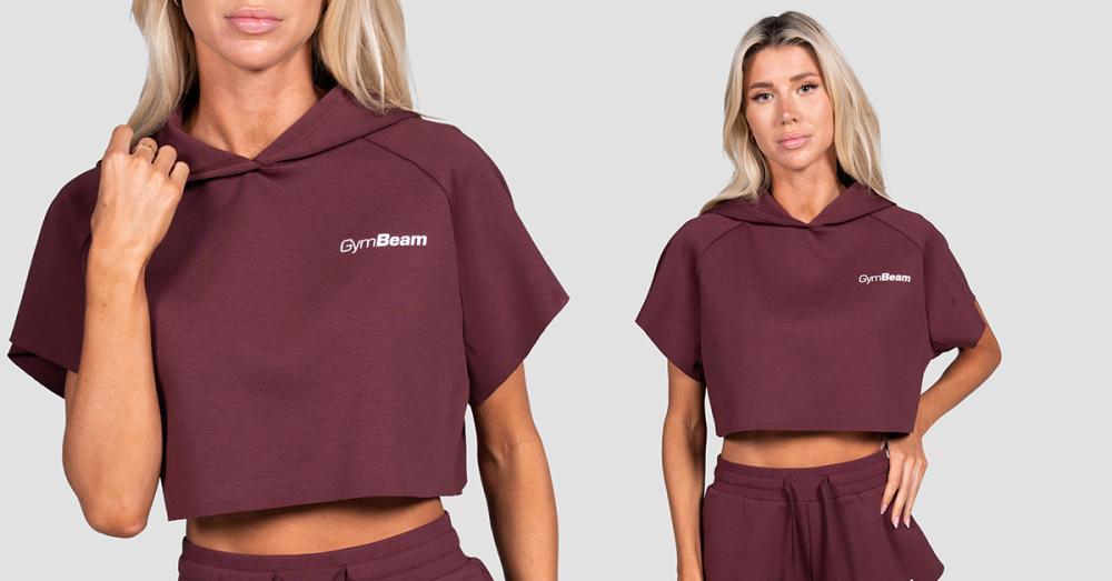 Women's Cropped Relay Sweatshirt Fig - GymBeam