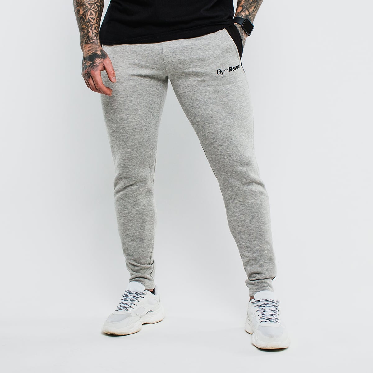 Slimfit Jogginghose in Grey – GymBeam