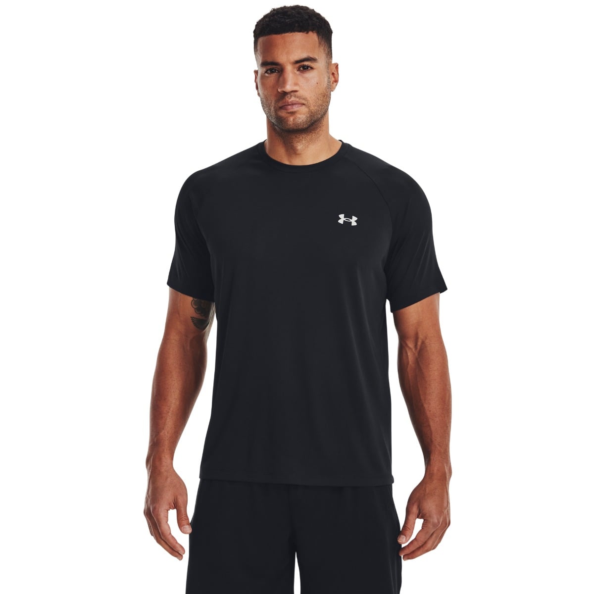 T-shirt Tech Reflective SS Black - Under Armour