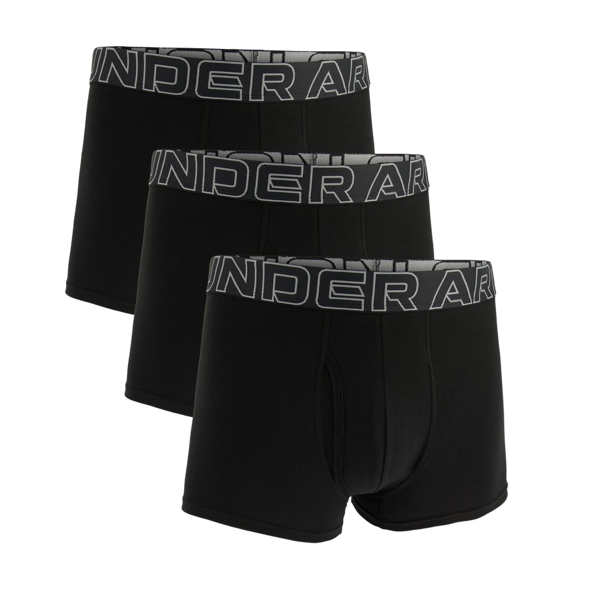 Perf Cotton Boxershorts für Männer 3in im 3er-Pack in Black - Under Armour