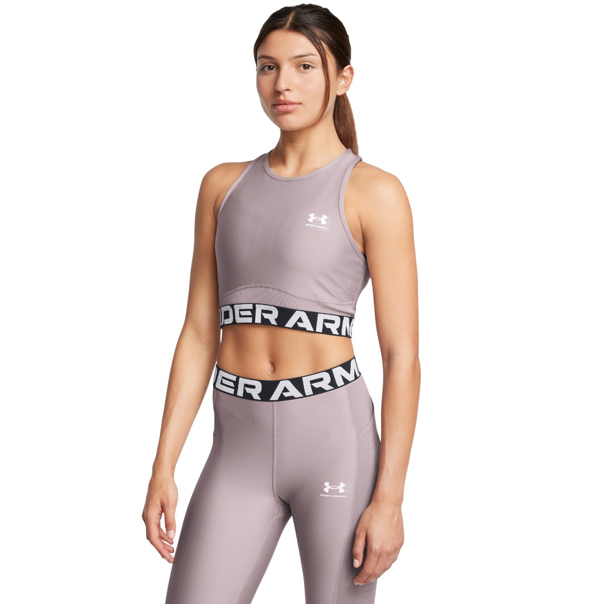 HeatGear Rib Tank Top für Frauen in Grey - Under Armour