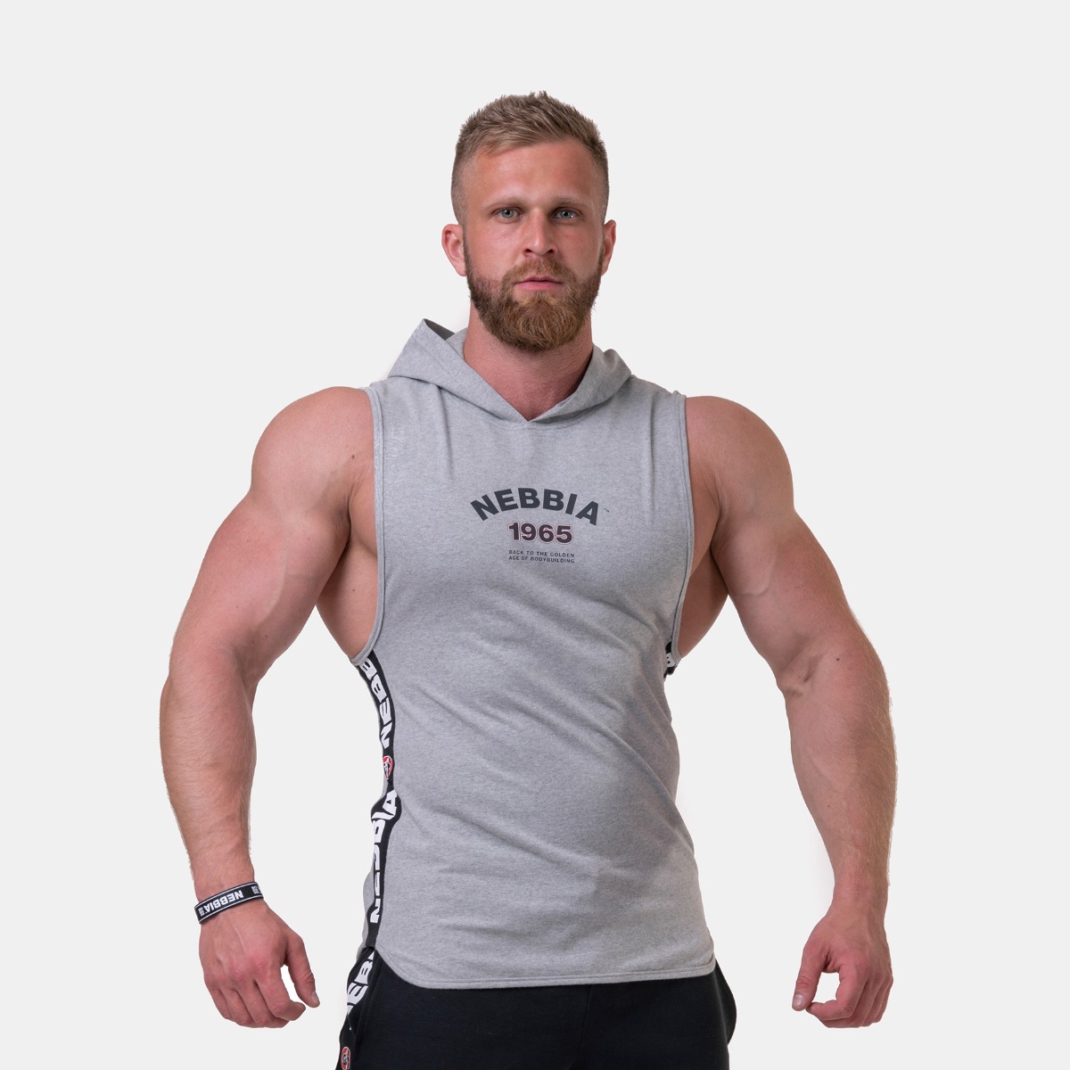 Hoodie tank top Grey - NEBBIA