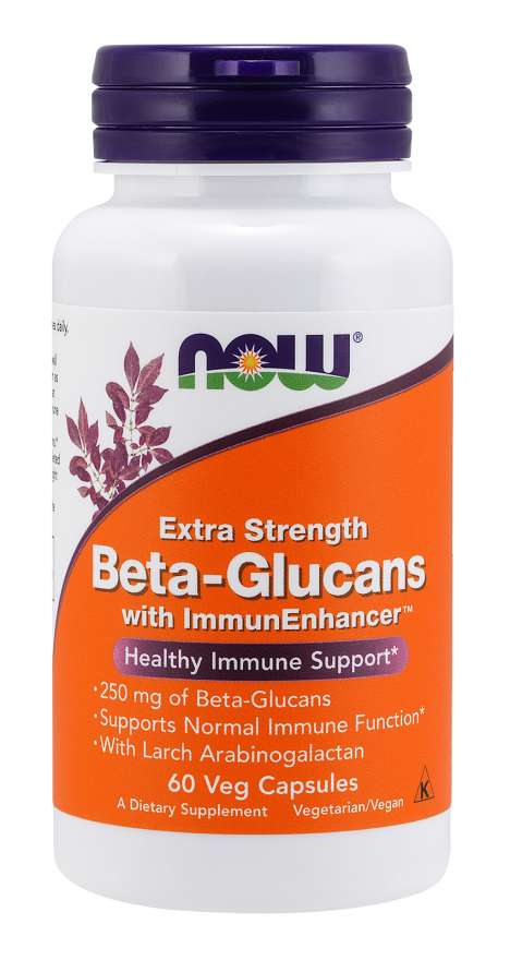 Beta-Glucans with ImmunEnhancer™, Extra Strength - NOW Foods