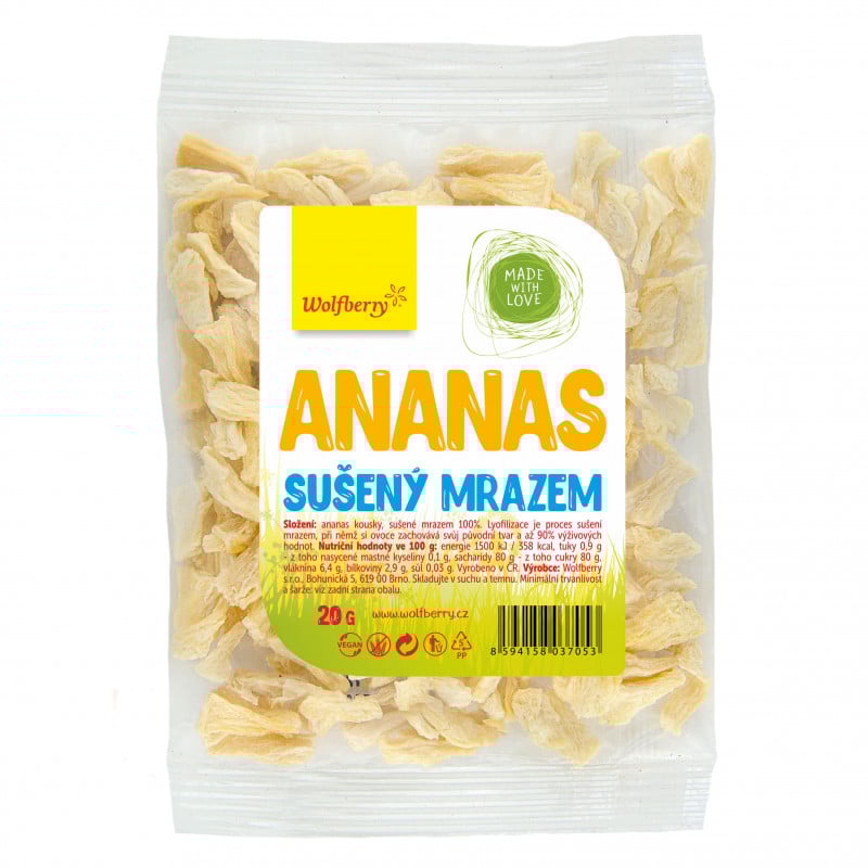Gefriergetrocknete Ananas - Wolfberry
