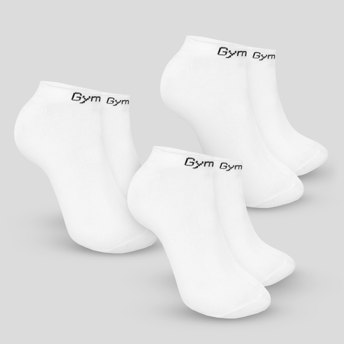 Knöchelsocken (3er-Pack) in White - GymBeam