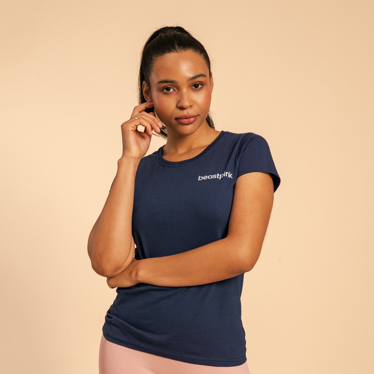 Women‘s T-shirt BeastPink Navy - BeastPink