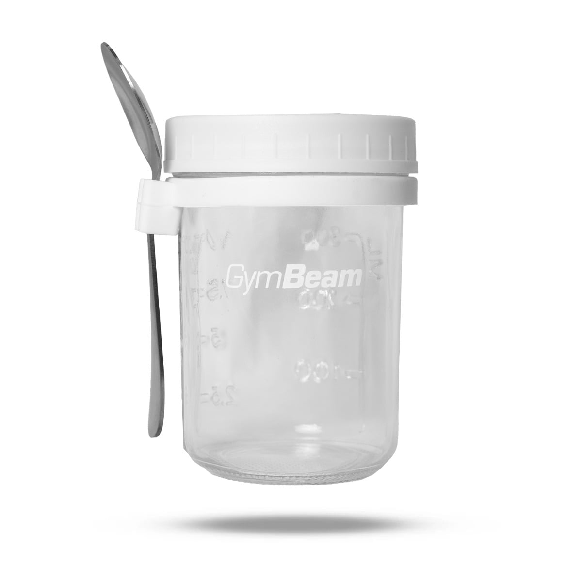 Frühstücksbecher White 350 ml - GymBeam