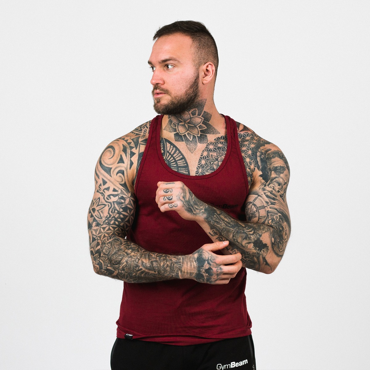Stringer Tank Top für Männer in Burgundy - GymBeam