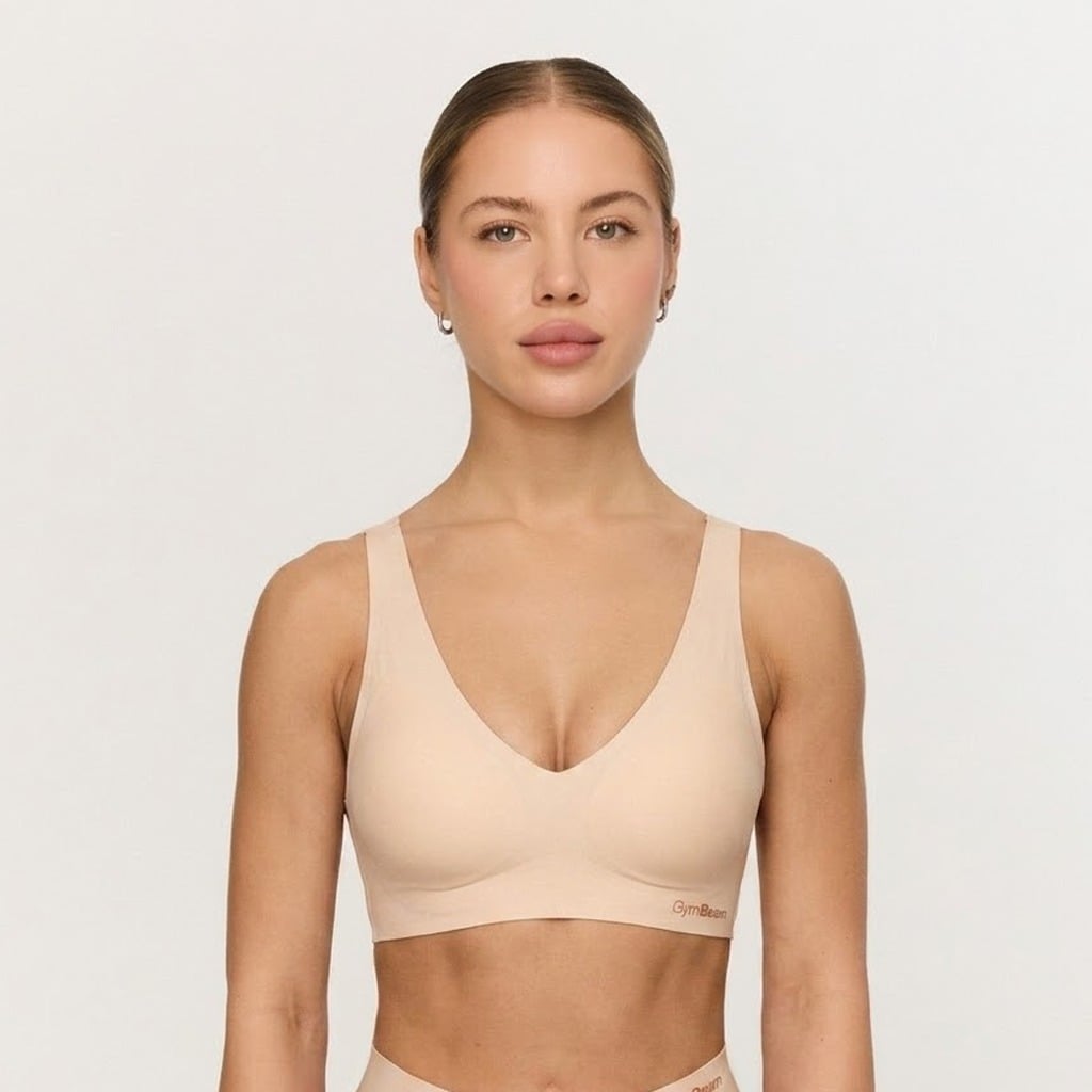 Comfy Seamless BH in Beige - GymBeam