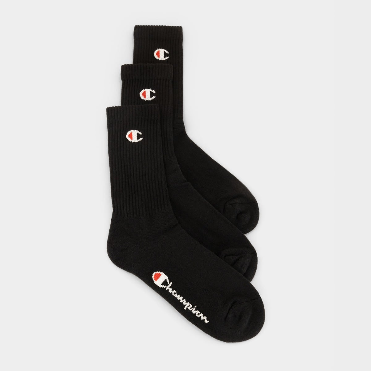 Crew Socken im 3-er Pack in Black - Champion