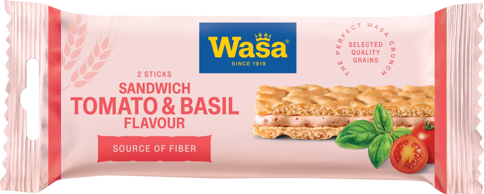 Sandwich Tomaten und Basilikum - Wasa