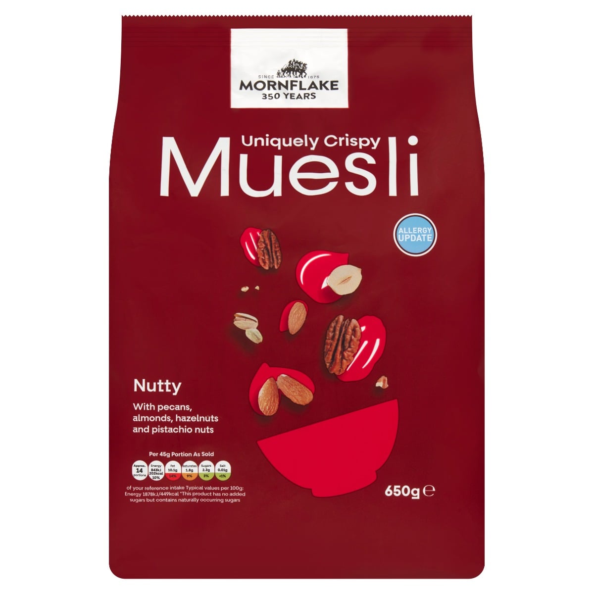 Knuspriges Müsli Nuty 650 g - Mornflake
