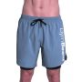 2in1 Shorts Essence Blue - GymBeam XXL