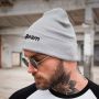 Winter Beanie in Grey - GymBeam uni