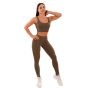 Mesh-Panel Leggings für Frauen in Olive - GymBeam S