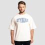 Athletic Society Boxy T-Shirt in Creme - GymBeam XL