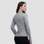 Basic Langarm T-Shirt in Grey - GymBeam XXL