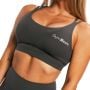 BEAT Sports Bra Charcoal - GymBeam L