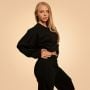 Bliss Cropped Sweatshirt für Frauen in Black - BeastPink M