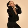 Bliss Hoodie Jacke für Frauen in Black - BeastPink L