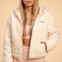 Bliss Hoodie Jacke für Frauen in Ivory - BeastPink M