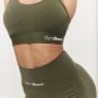 Combat Sports Bra Olive Grey - GymBeam M